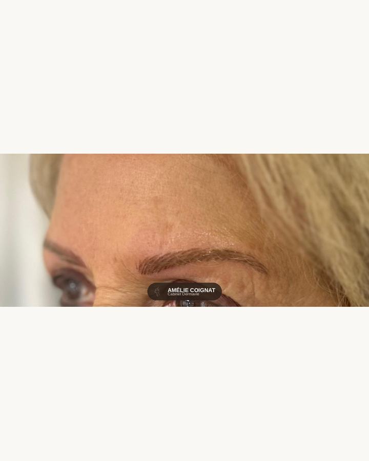 Microblading mature detail - Cabinet Dermavie Sainte-Maxime